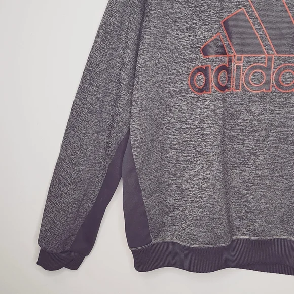 Men's Adidas Sweatshirt L Grey and orange accent - Picture 4 of 9